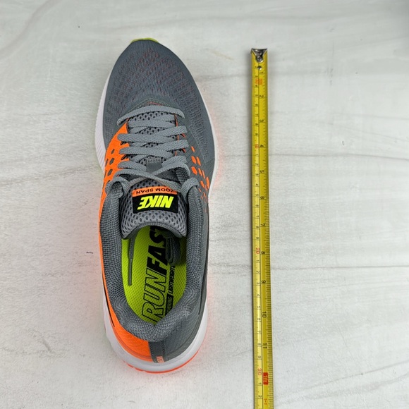Nike Run Fast Zoom Span Men’s Sneakers Gray/Orange sz 8 - Picture 7 of 10